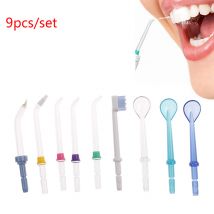 9 pièces/ensemble embouts de rechange pour Waterpik Flossers d'eau orale irrigateur trousse d'outils de soin des dents