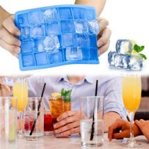 Moules à glace en Silicone, 24 grilles, bricolage, jus de Cocktail du désert, forme carrée, fabricant de glace, 4 couleurs, outils pour crème glacée, accessoires de cuisine, 1 pièce