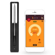 Thermomètre numérique sans fil pour viande | Pour four Grill BBQ, Smoker Rotisserie thermomètre intelligent Bluetooth Barbecue, accessoires de cuisine