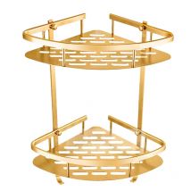 Salle de bain or etagere douche mural panier d angle shampoing rangement mural etagere salle de bain