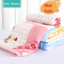 Couvertures d&#39;hiver chaudes et confortables en flanelle pour bébé, couverture de sommeil pour -né, canapé, dessin animé, literie pour bébé, couette épaisse Double couche