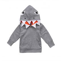 Veste à capuche pour petits garçons | Vêtements d'extérieur décontracté és, veste à capuche et à capuche, manteau de requin pour enfants en bas âge