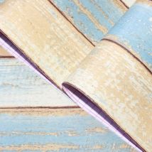 6M vinyle 3D méditerranéen bois Grain papier auto-adhésif papier peint meubles Stickers muraux
