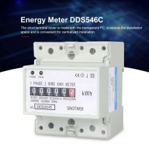 230VAC monophasé 4P compteur d'énergie compteur analogique électrique wattmètre domestique électrique Din Rail mètre