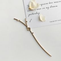 Simple raffiné or cerisier fleurs cheveux accessoires filles vêtements de coiffure Bijoux épingle à cheveux pince à cheveux chaîne en métal épingle à cheveux Girly Bijoux