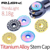 RISK – capuchon de casque de vélo en alliage de titane, vis de tige de casque pour vtt et BMX, équipement fixe/tige de vélo pliable