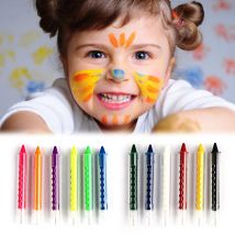 Visage de bébé 6 couleurs peinture de visage Crayon crayons épissage peinture de visage corps peinture stylo bâton pour enfants maquillage fête décoration