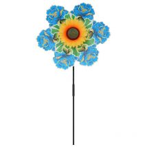 Moulin à vent en forme de tournesol coloré | Jouets fleur, décoration de jardin, moulin à vent, jouet pour enfants, , ornements pour jeux de plein air