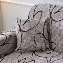 Housse de coussin avec imprimé floral amusant | Pour canapé, classique, élastique, Polyester, 45x45cm, taie d'oreiller, housses de coussin décoratives pour la maison
