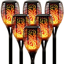 33/96 LED flamme solaire lumières en plein air IP65 étanche lampe de jardin solaire Led Torches scintillantes cour décoration pelouse lampe