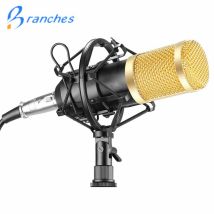 BM800 Mikrofon condensateur Microphone d'enregistrement sonore avec support anti-choc pour Radio Braodcasting chant enregistrement KTV karaoké BM 800