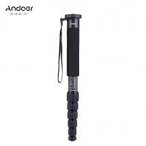 Andoer fibre de carbone caméra monopode Unipod Stick 6 sections pour Nikon Canon Sony Pentax caméscope vidéo Stuido photographie