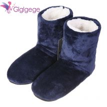 Glglgege hiver chaussures chaudes antidérapant fond souple intérieur maison chaussures en peluche bottes d'intérieur pour hommes femmes chaussures de sol