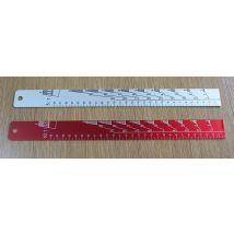 Bâton de peinture de peinture en aluminium, règle à outils de mélange de peinture, échelle de mesure proportionnelle, résistant aux solvants