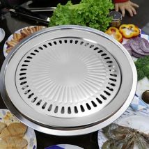 Outil de Barbecue | Sans fumée, plaque de cuisinière à gaz antiadhésive, plaque de Barbecue, gaz d'extérieur, poêle de Barbecue