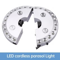 Lampe LED d&#39;extérieur pour tente de Camping, Parasol, 3 niveaux, sans fil, intensité réglable, pôle lumineux avec batterie, pour la plage, le jardin, le Patio