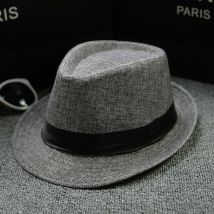 Fedora-chapeau en paille unisexe, Panama, Trilby écrasable, chapeaux de voyage pliables, chapeaux de Cowboy