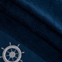 Serviette Vitor 30x50 bleu marine