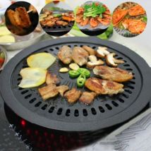Behogar – poêle ronde antiadhésive pour Barbecue, Grill coréen, sans fumée, ustensile de cuisine pour l'intérieur et l'extérieur