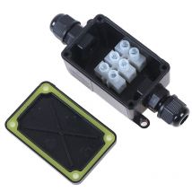 Boîte de jonction pour connecteur de câbles électriques, boîte de jonction à 2 voies pour l'extérieur étanche IP66 avec borne 450V 1 pièces