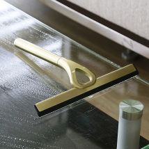 Essuie-glace de miroir de salle de bains de nettoyage de douche de nettoyage de fenêtre en verre avec le retrait de vapeur d'eau de crochet d'aspiration