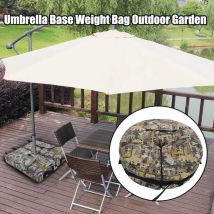 Jardin extérieur parapluie Base poids sac coupe-vent pliable nuances fixe sac de sable avec fermeture à glissière lourde 46CM sac de Base pour abri solaire