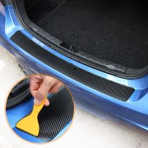 Pare-choc arrière en Fiber de carbone, autocollant pour coffre de voiture, pour Dacia duster logan sandero stepway lodgy mcv2 dokker, accessoires de style