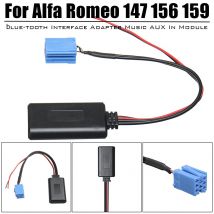 Interface d'adaptateur de musique | Dent bleue, câble AUX pour la Radio stéréo sans fil, pour Alfa Romeo 147 156 Brera Mito GT Giulietta
