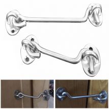 verrou d'oeil de porte fenêtre en acier | Boucles de porte, crochet de cabine serrure de verrouillage, supports silencieux, loquet de verrouillage VA88
