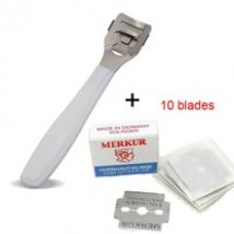 Voetverzorging Pedicure Machine Eelt Scheerapparaat Harde Dode Huid Remover Corn Cutter Scheerapparaat Pedicure Voet Tool + 10 Blades