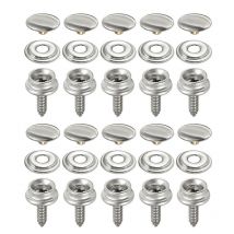 Fermeture à pression en acier inoxydable chapeau en toile tente Marine argent outils Kit attache à pression douilles boutons attaches à pression