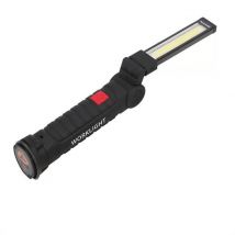 COB lumineux extérieur + LED Rechargeable sans fil lampe de travail de secours lampe torche lampe d'inspection pratique Portable USB pliant