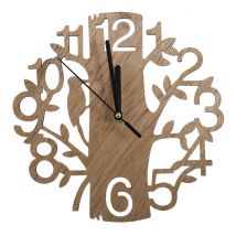 Vintage bois horloge murale maison salon café Chic Bar décoration personnalité calme horloge forme carrée