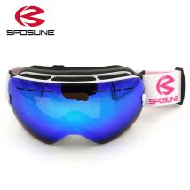 Lunettes de Ski à Double lentille UV400 pour homme et femme, Anti-buée, coupe-vent, pour la neige, l&#39;hiver