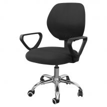 Housse de chaise pivotante extensible Spandex élastique bras housse de siège coussin pour ordinateur bureau amovible lavable rotatif housse de levage