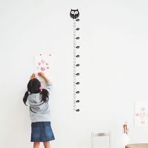Autocollant mural pour décoration de maison | Hibou, dessin animé Animal, règle de hauteur de 180 cm, autocollant mural pratique pour la vie quotidienne, 1 pièce