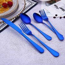 Ensemble de couverts en acier inoxydable coloré de cuillère fourchette couteau cuillère à café ensemble de vaisselle couverts de luxe ensembles de vaisselle