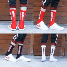 Nouvelles chaussettes tendance hommes printemps et été pur coton Tube à la hommes unisexe chaussettes Sport chaussettes foudre hommes chaussettes longues