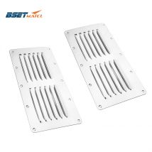 Grille de Ventilation en acier inoxydable 316, Grille de Ventilation carrée pour bateau, 2 pièces