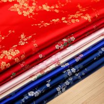 Tissu fleuri et brocart de Jacquard, pour coudre cheongsam et kimono