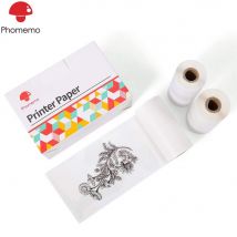 Phomemo-papier auto-adhésif Transparent thermique pour imprimante, autocollant Photo imprimable, étiquettes pour Code d'étiquette