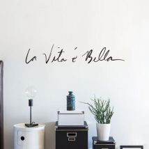 Les nouveaux Stickers muraux la vie est si belle chambre chevet salle de bain fond Stickers muraux décoration de la maison Stickers muraux