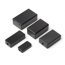 Boîte noire étanche en plastique de , bricolage boîtier d'instruments boîte de projet électronique en plastique fournitures électriques 2 pièces
