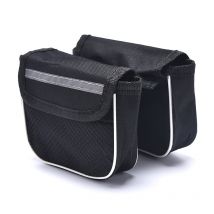vélo vélo cadre de vélo sacoche avant Tube Double-selle sacs