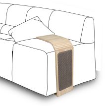 D&D Home Henny Sofa-Armlehnen Kratzbrett - Beige