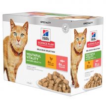 Hill's Science Plan Senior Vitality Katzenfutter - Frischebeutel - 12 x 85 g