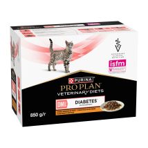 Purina Pro Plan VD DM Diabetes Management Katze Huhn - 10 x 85 g