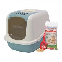 PeeWee EcoDome Katzentoilette Starter-Paket - Anthrazit/Grau