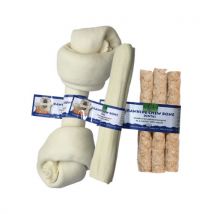 Biofood Kauknochen Rawhide Dental - Knoten - M