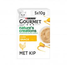Gourmet Nature's Creations Exquisites Püree - Huhn/Kürbis - 5x10g